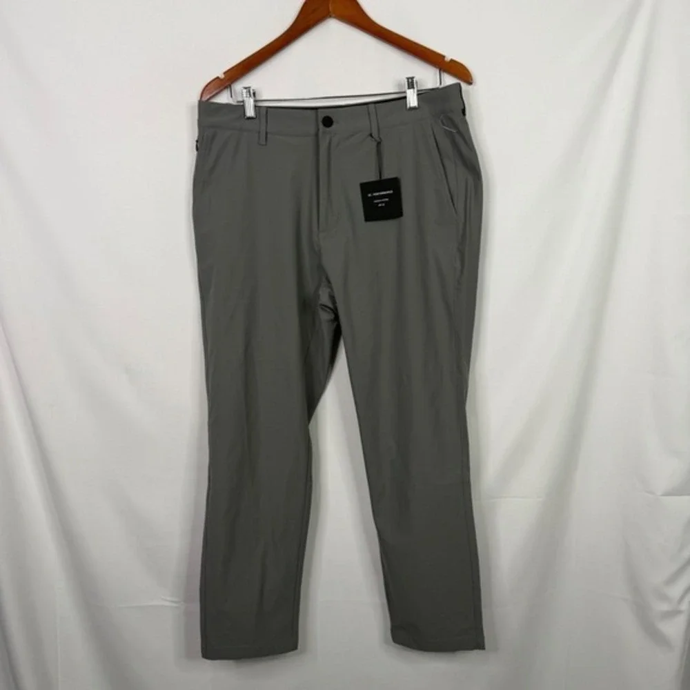 01.Algo‎ WarpTech Commuter Athletic Fit Trouser Dark Grey 32x28 Mens Pants NWT